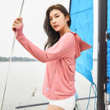Sunset powder-Couple's sun protection clothing for men and women, UV resistant summer ice silk fishing sun protection clothing jacket