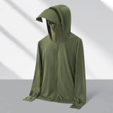 Ice Army Green  # New Ice Thin Series Elastic Sunscreen Clothing