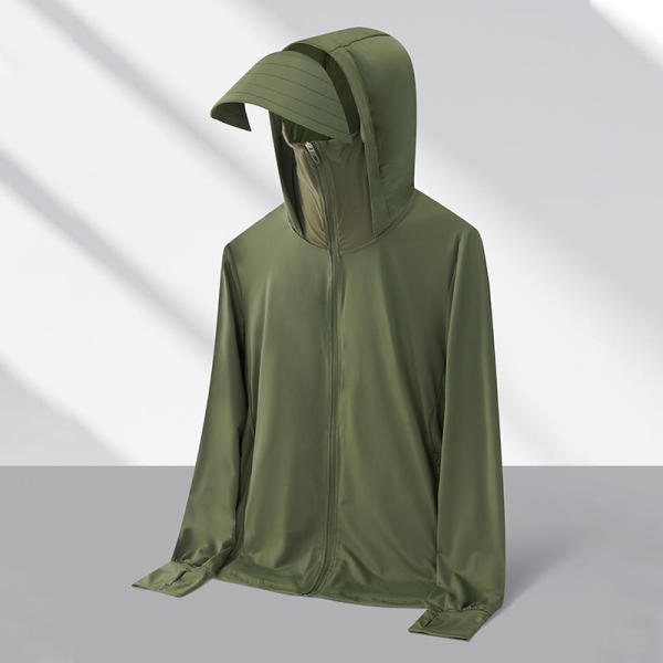 Ice Army Green  # New Ice Thin Series Elastic Sunscreen Clothing