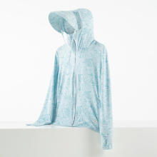 Maple Leaf Light Blue#Couple's Sunscreen Clothes for Men and Women, Jiaoxia Same Style