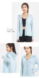 light blue-Couple's sun protection clothing for men and women, UV resistant summer ice silk fishing sun protection clothing jacket