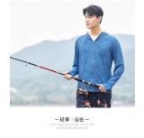 Maple Leaf Iron Stone Blue#Couple's Sunscreen Clothes for Men and Women, Jiaoxia Same Style