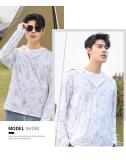 Maple Leaf White#Couple's Sunscreen Clothes for Men and Women, Jiaoxia Same Style