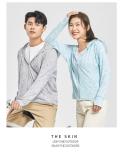 Maple Leaf Light Blue#Couple's Sunscreen Clothes for Men and Women, Jiaoxia Same Style