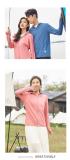 Sunset powder-Couple's sun protection clothing for men and women, UV resistant summer ice silk fishing sun protection clothing jacket