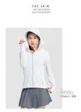 white-Couple's sun protection clothing for men and women, UV resistant summer ice silk fishing sun protection clothing jacket