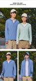 Glacier Blue  # New Ice Thin Series Elastic Sunscreen Clothing