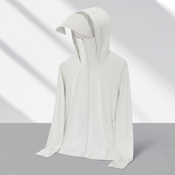 light gray  # New Ice Thin Series Elastic Sunscreen Clothing