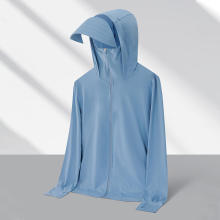 Glacier Blue  # New Ice Thin Series Elastic Sunscreen Clothing