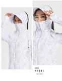 Maple Leaf White#Couple's Sunscreen Clothes for Men and Women, Jiaoxia Same Style