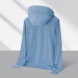Glacier Blue  # New Ice Thin Series Elastic Sunscreen Clothing