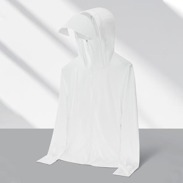 Jade White  # New Ice Thin Series Elastic Sunscreen Clothing