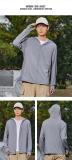 Glacier ash  # New Ice Thin Series Elastic Sunscreen Clothing