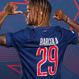 2024/25 PSG 1:1 Quality Home Blue Champion Style Fans Soccer Jersey 前后带星塔
