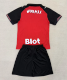 2025/26 Rennais Home Red Kids Soccer Jersey