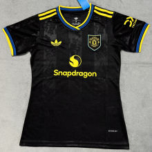 2025/26 M Utd Third Black Women Soccer Jersey 女