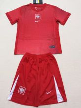 2024/25 Poland Away Red Kids Soccer Jersey