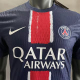 CHAMPIONS OF EUROPE 25 ICIC'EST PARIS PSG  Home Blue Player Version Soccer Jersey 2024/25 带星球员版★★