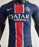2024/25 PSG Home Blue Champion Style Player Version Soccer Jersey 前后带星