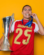 CHAMPIONS # 25 ARS Home Red Women Soccer Jersey   新款  女 2025/26  ★★