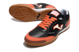 25 Year New Indoor Five-a-side Genuine Leather Football Shoes Flat Bottom IC Wood Floor Cement Floor Shock Absorbent Wear resistant Anti slip Men's Football Shoes