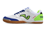 25 Year New Indoor Five-a-side Genuine Leather Football Shoes Flat Bottom IC Wood Floor Cement Floor Shock Absorbent Wear resistant Anti slip Men's Football Shoes