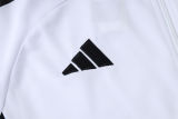2025/26 M Utd White Kids Jacket Tracksuit