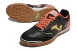 25 Year New Indoor Five-a-side Genuine Leather Football Shoes Flat Bottom IC Wood Floor Cement Floor Shock Absorbent Wear resistant Anti slip Men's Football Shoes
