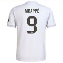 MBAPPÉ #9 RM Home 1:1 Quality White Fans Soccer Jersey 2025/26 ★★
