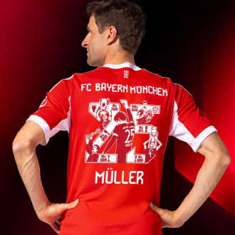 Müller # 25 BFC1:1 Quality Home Fans Soccer Jersey 2025/26 纪念版号码  ★★