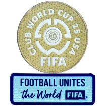 FIFA CLUB WORLD CUP 25 USA+FOOTBALL UNITES the World 世俱杯章 +白色公平条 You can buy it alone OR tell us which jersey to print it on