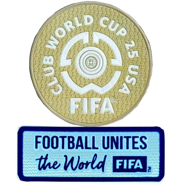 FIFA CLUB WORLD CUP 25 USA+FOOTBALL UNITES the World 世俱杯章 +白色公平条 You can buy it alone OR tell us which jersey to print it on