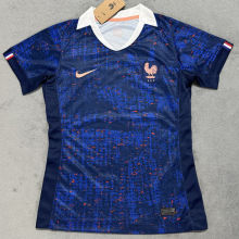 2025/26 France Home Blue Women Soccer Jersey  女