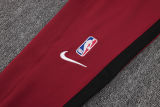 2025/26 Miami Heat Maroon Hoody Zipper Jacket Tracksuit
