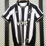 2025/26 Botafogo Home Fans Soccer Jersey 胸前有广告
