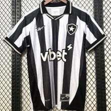 2025/26 Botafogo Home Fans Soccer Jersey 胸前有广告