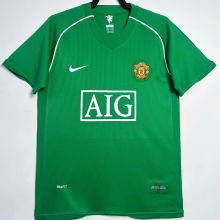 2007/08 M Utd Green GK Retro Soccer Jersey