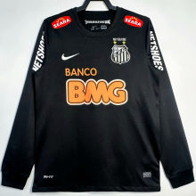 2012/13 Santos Black Retro Long Sleeve Soccer Jersey