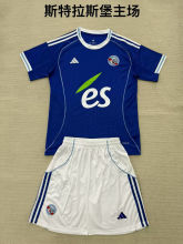 2025/26 Strasbourg Home Blue Kids Soccer Jersey  斯特拉斯堡