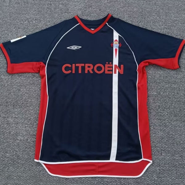 2001/2003 Celta Away Black Retro Soccer Jersey