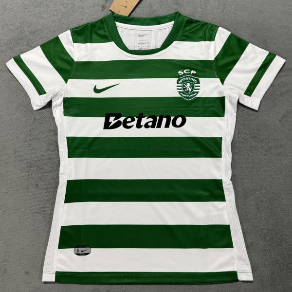 2025/26 Sporting Lisbon Home Women Soccer Jersey 女 里斯本