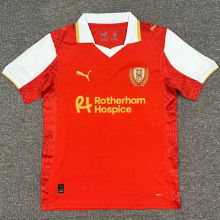 2025/26 Rotherham United Home Red Fans Soccer Jersey