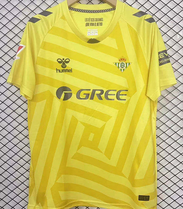 2025/26 R BTS Yellow Goalkeeper Fans Soccer Jersey