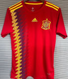 2018 Spain Home Red Retro Soccer Jersey