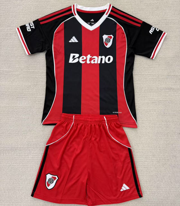 2025/26 River Plate Away Kids Soccer Jersey