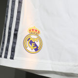 2013/2014 RM Home White Retro Player Version Shorts Pants 球员版