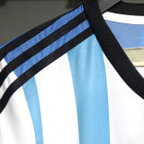 2014 Argentina Home Retro Player Version Soccer Jersey