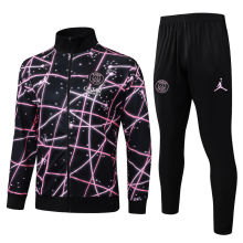 2025/26  PSG Black Jacket Tracksuit 喷墨