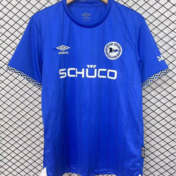 2025/26 Bielefeld Home Blue Fans Soccer Jersey 比勒费尔德 （名字在号下面）