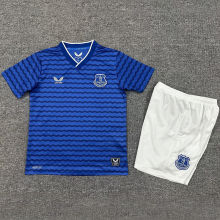 2025/26 Everton Home Blue Kids Soccer Jersey